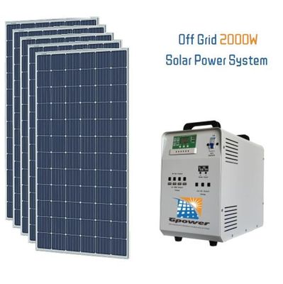 Bộ dụng cụ gia đình sử dụng năng lượng mặt trời Sinewave Inverter 2000 Watt Tắt lưới