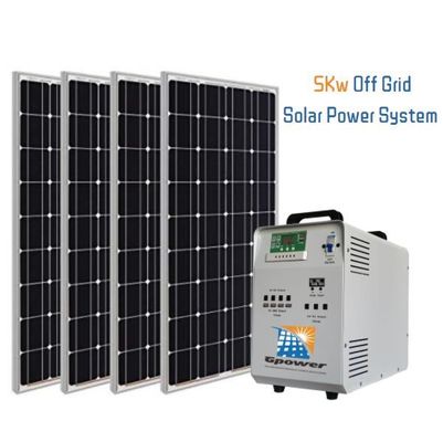 Bộ hệ thống năng lượng mặt trời tự làm tại nhà ISO 5000Watt 6 đầu vào