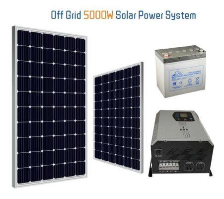 Bộ dụng cụ gia đình năng lượng mặt trời 5KW Hệ thống năng lượng mặt trời cho ngôi nhà đầy đủ