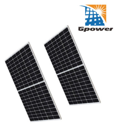 Hệ thống PV năng lượng mặt trời ISO 390W Bảng điều khiển năng lượng mặt trời nửa tế bào MBB