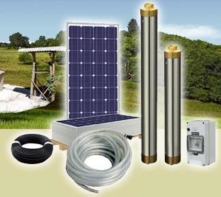 Bảng điều khiển PV không ô nhiễm Hệ thống bơm nước năng lượng mặt trời với máy bơm AC220V