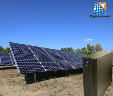 TUV trên lưới Bộ bảng điều khiển năng lượng mặt trời Hệ thống PV được kết nối lưới cho các trang trại từ xa