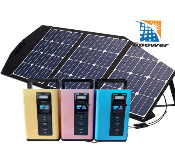 Không gây ô nhiễm Bộ bảng điều khiển năng lượng mặt trời di động 300W Bảng điều khiển năng lượng mặt trời có thể gập lại